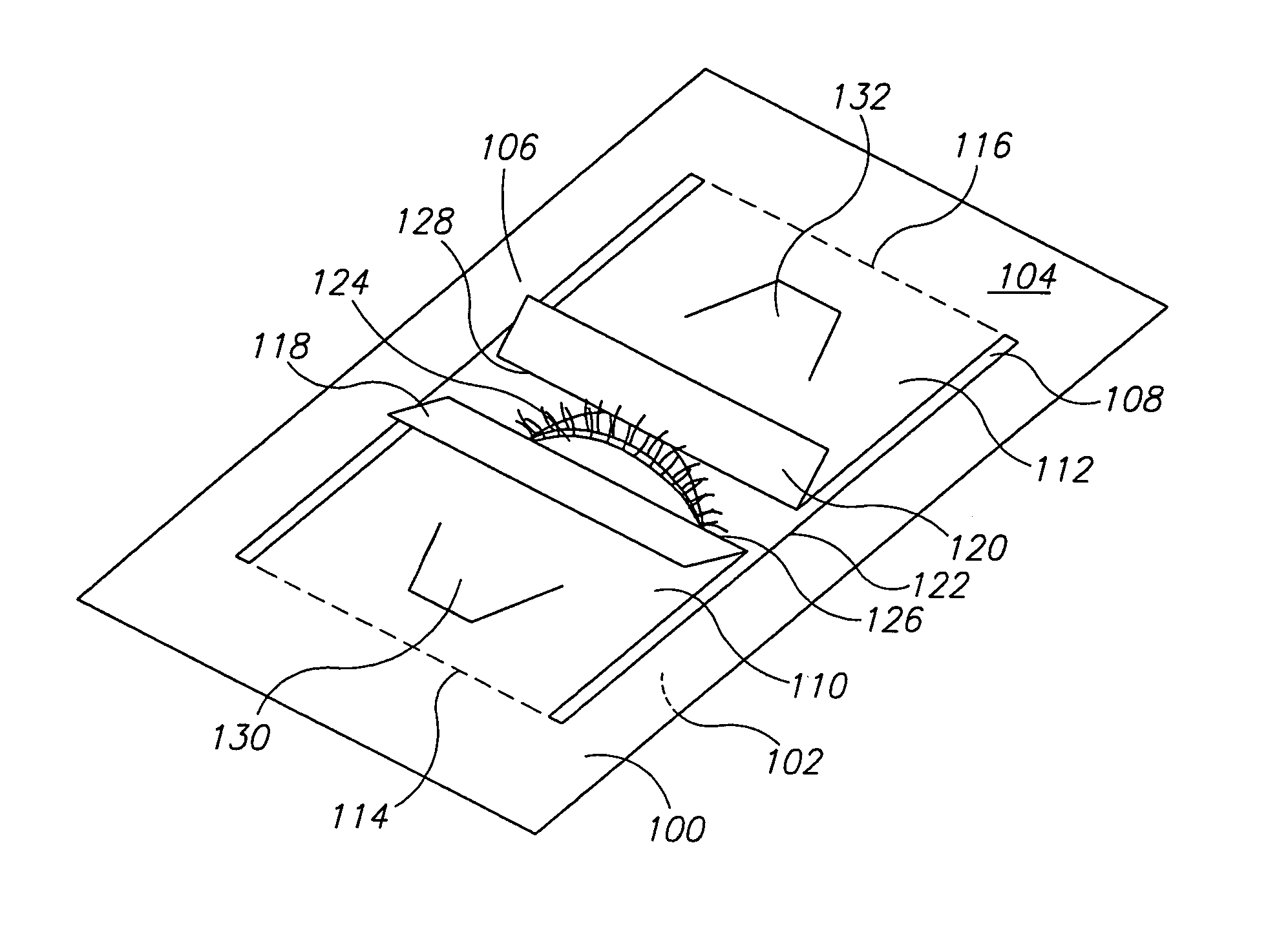 Retracting eye drape