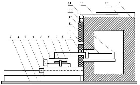 Measurement device for thermal shrinkage ratio of pull wire