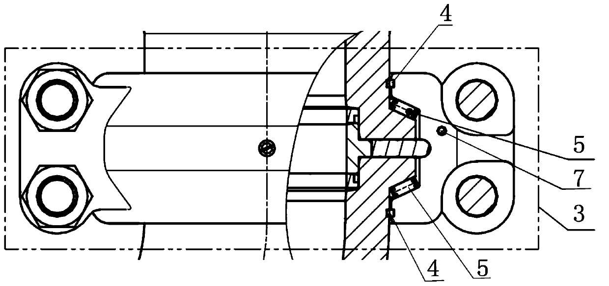 Large-sized high-pressure movable bend structure