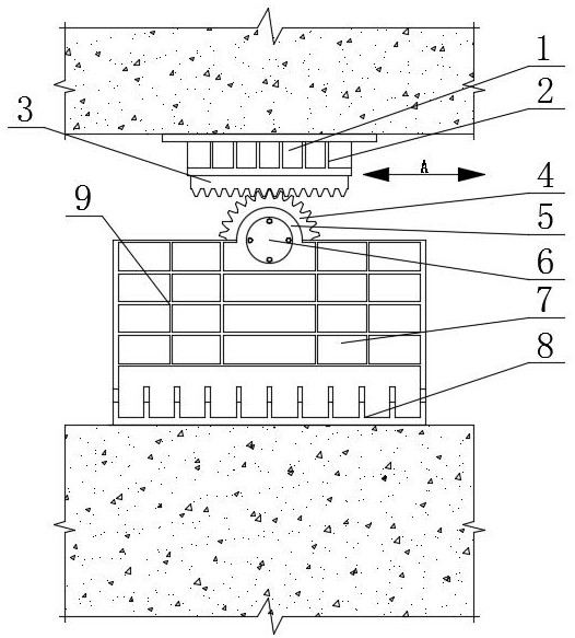 Swing type energy dissipation and shock absorption mechanism suitable for fabricated building