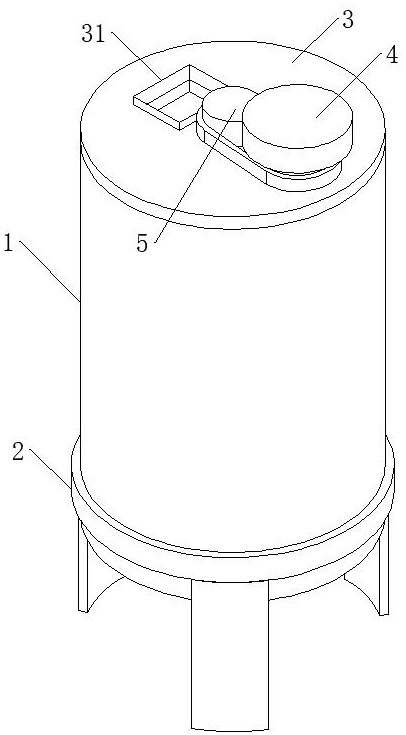 Raw material mixing device used before new material processing