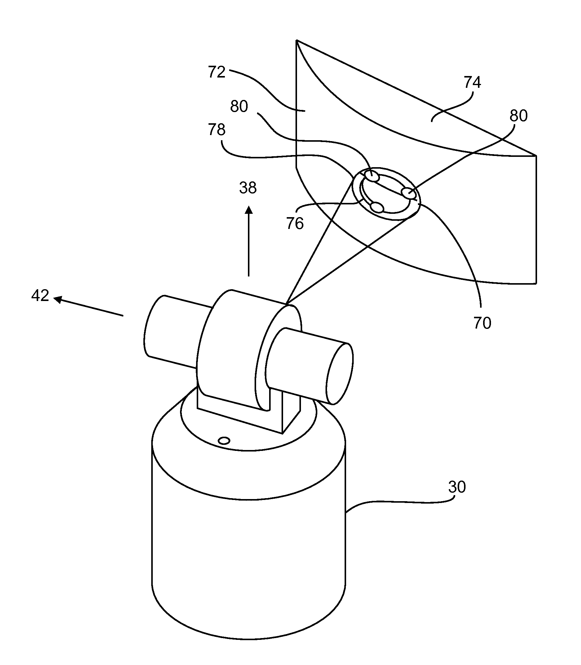 Laser scanner or laser tracker having a projector