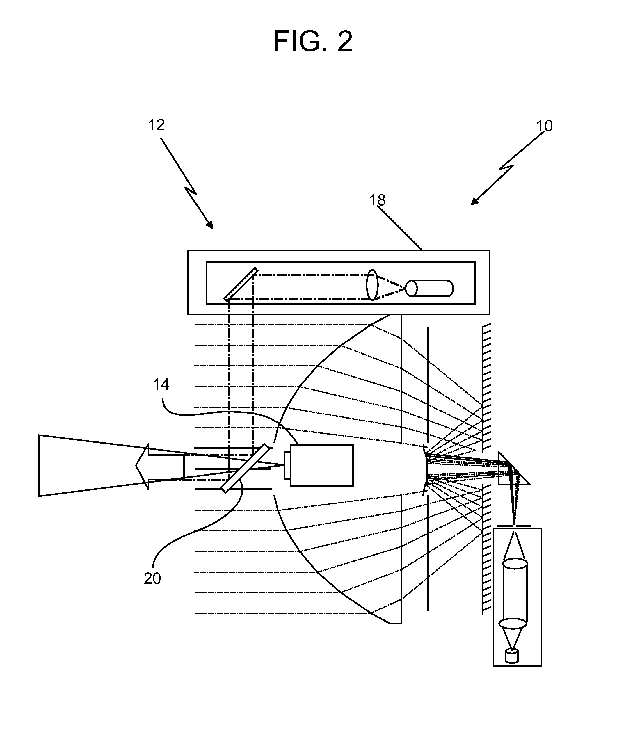 Laser scanner or laser tracker having a projector