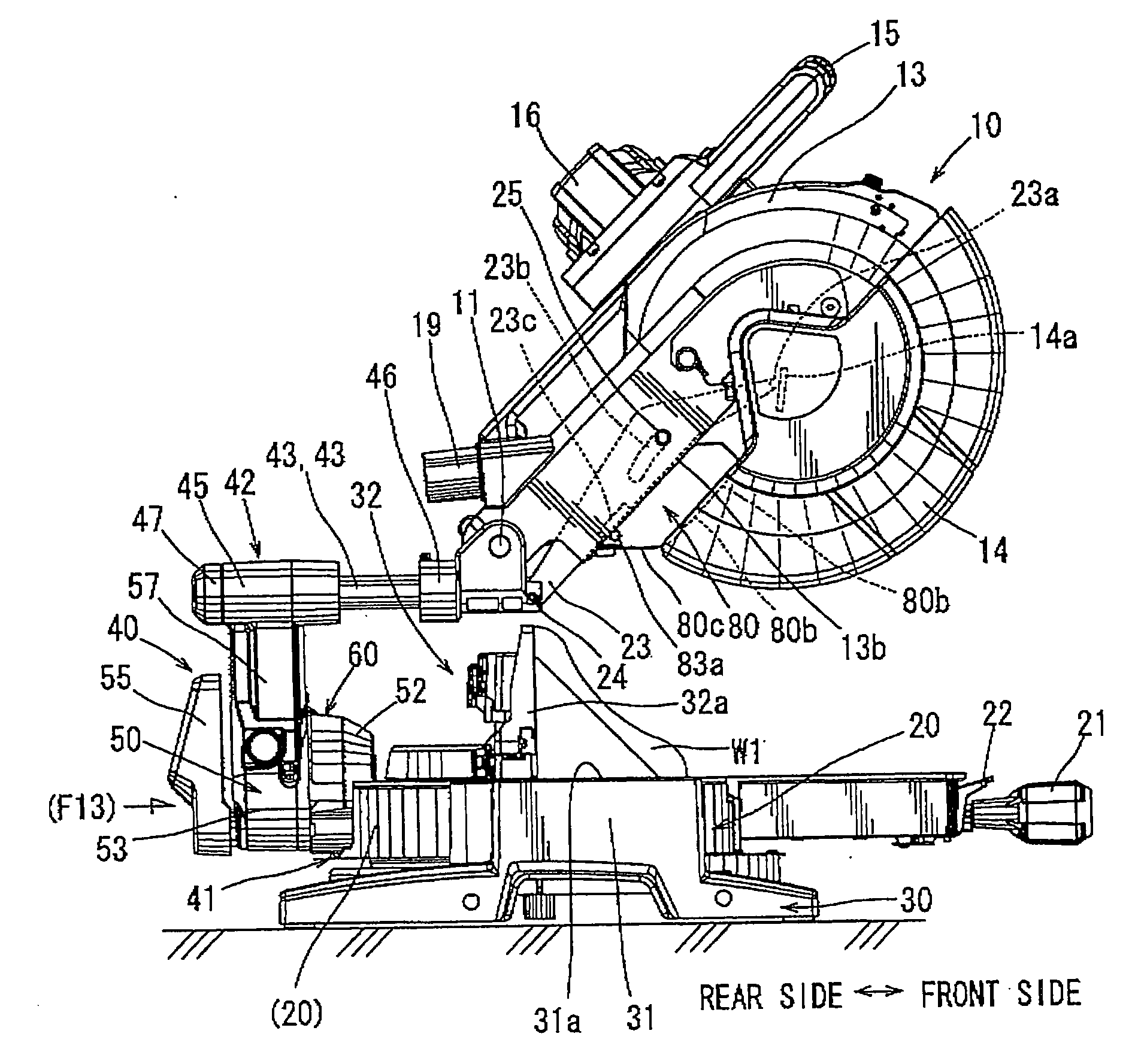 Table cutting machine