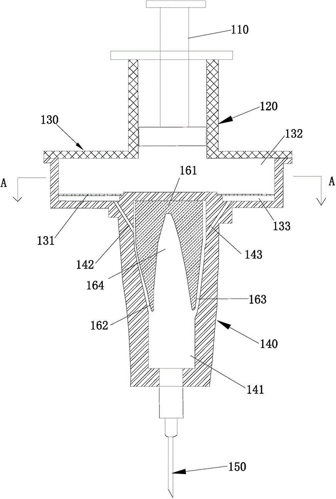 Needle type precise filtering and medicine dissolving syringe