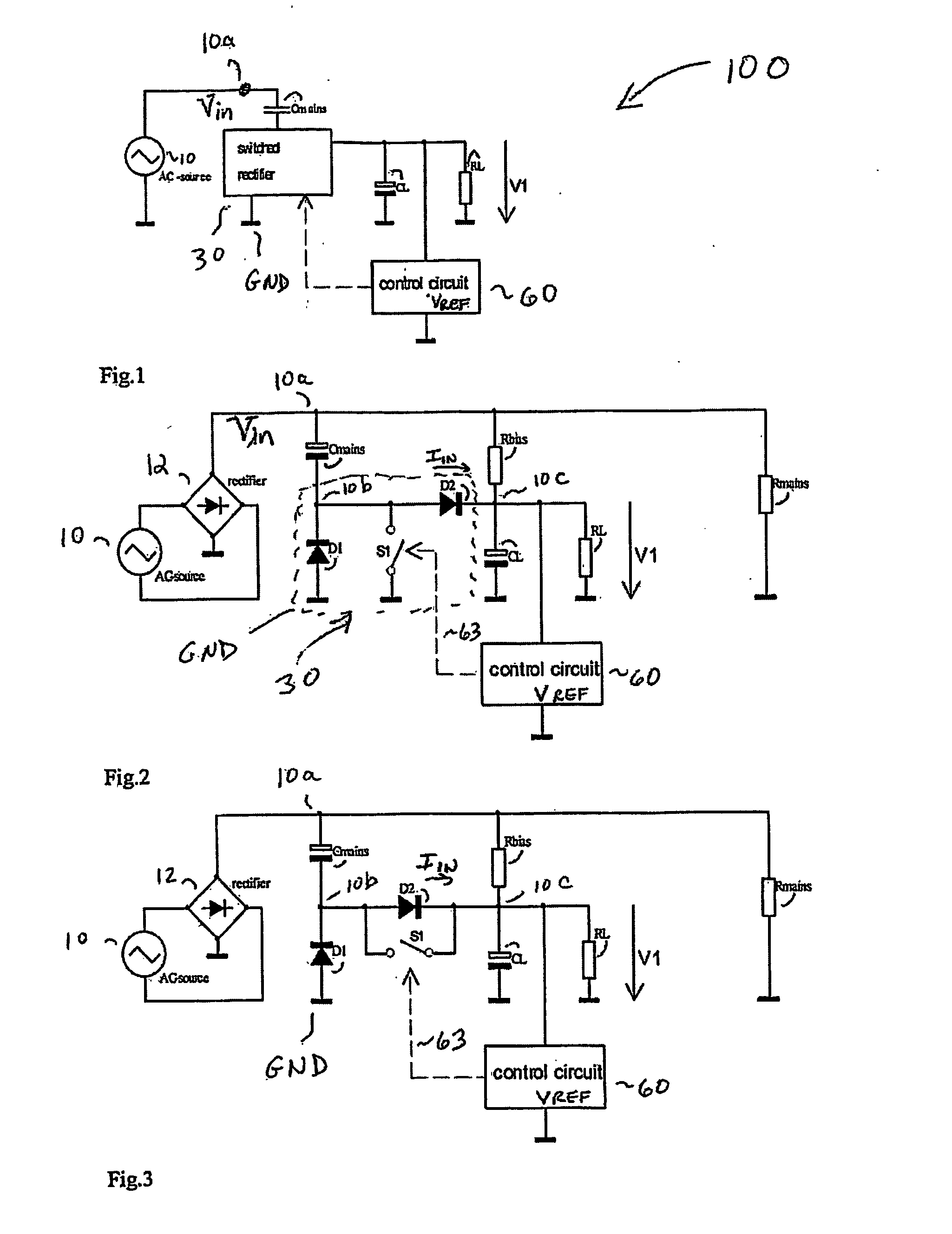 Capacitively coupled power supply