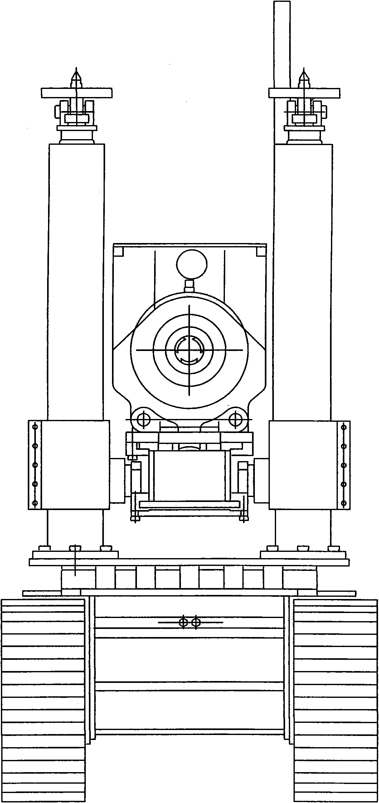 Deep hole drilling machine for mining