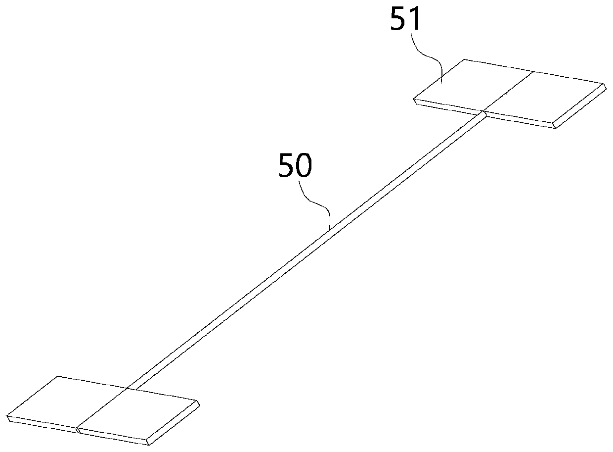 A horizontal test device and test method for measuring the torsional performance of materials under an electron microscope