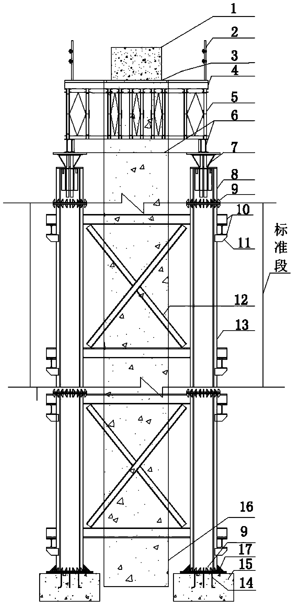 A Construction Method for Formwork Supporting of Bailey Frame of Super-high and Large-span Cast-in-situ Concrete Beam