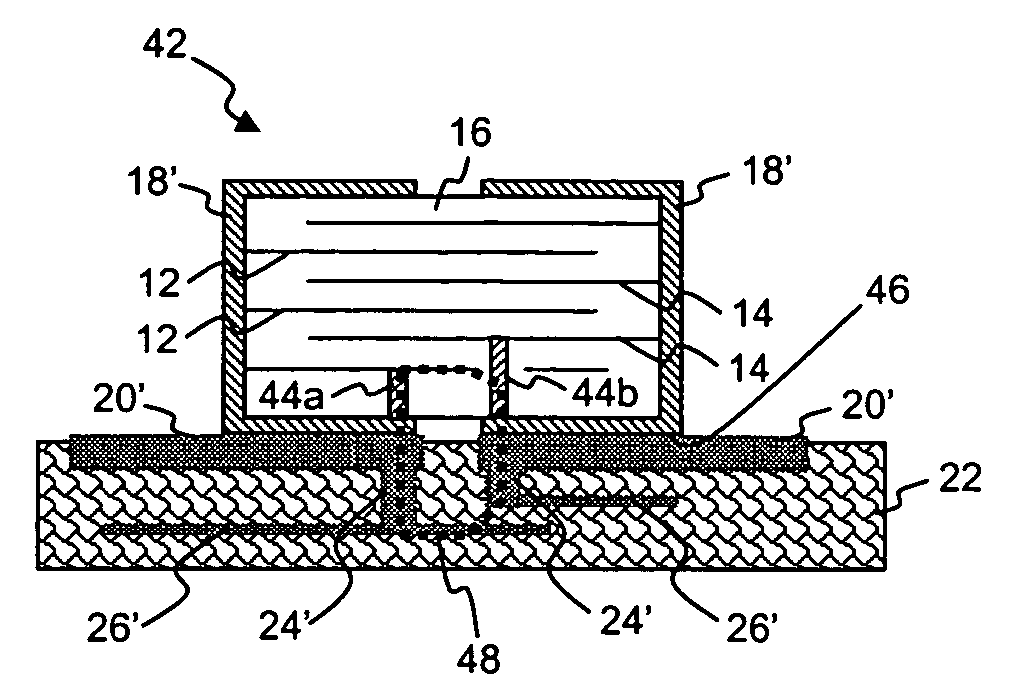 Multilayer ceramic capacitor with internal current cancellation and bottom terminals