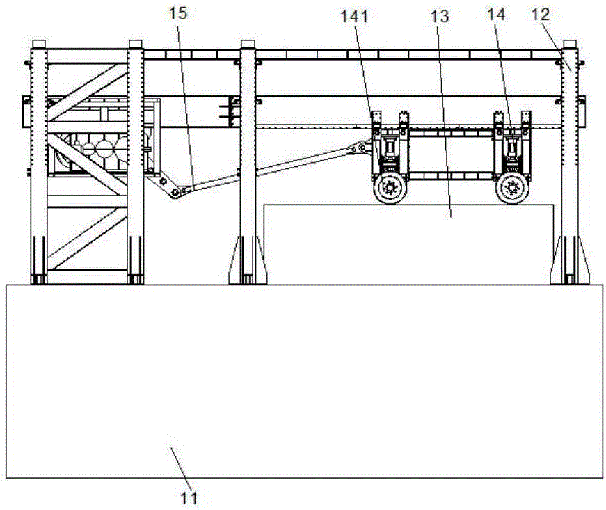 Fatigue test system for bridge and pavement with roller load