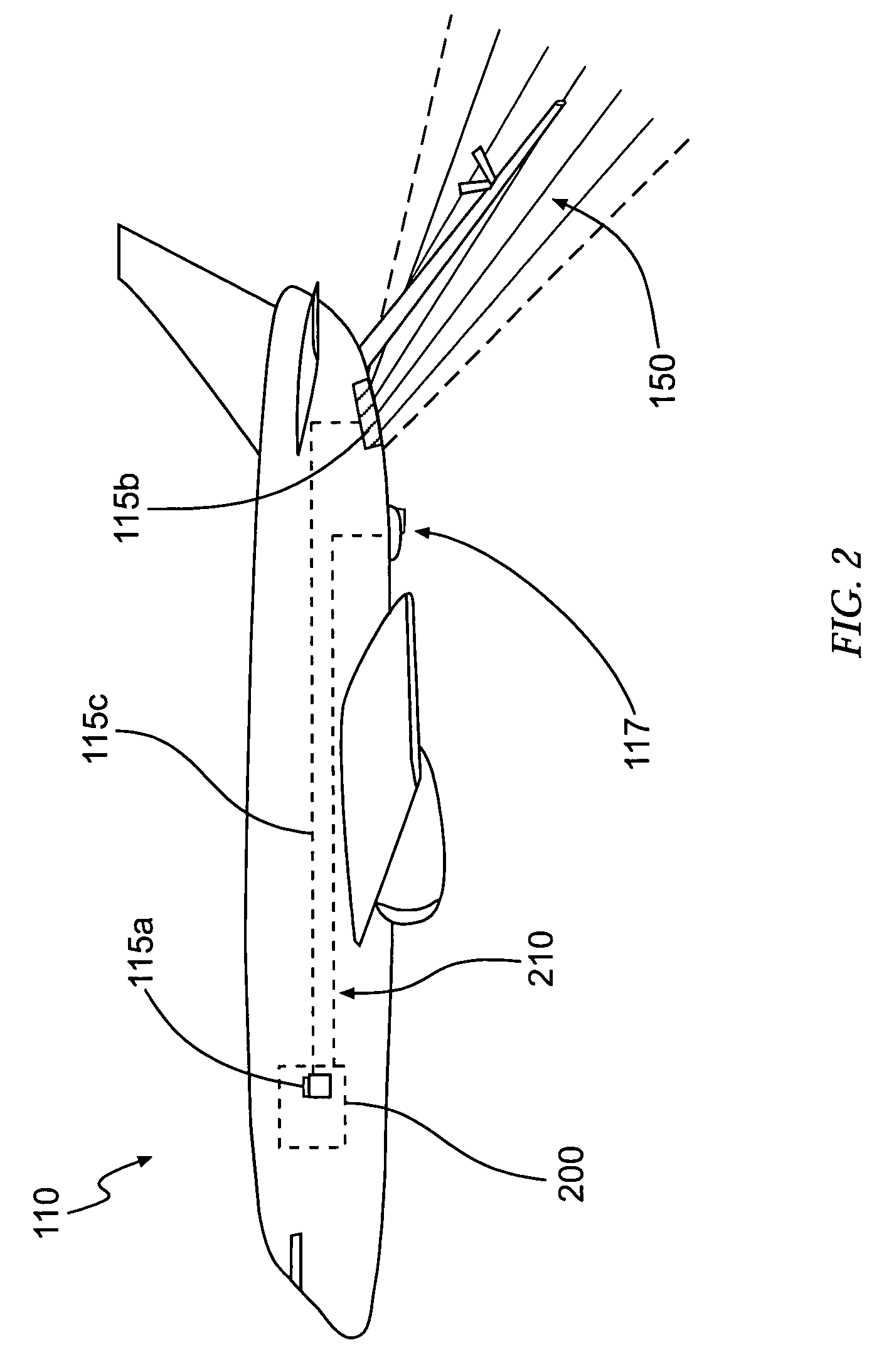 Illuminating system, device, and method for in-flight refueling