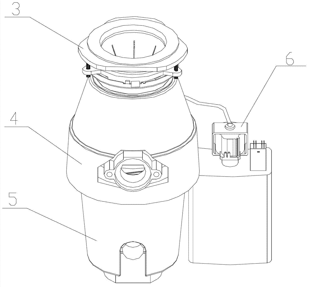 Stainless steel household garbage treating device