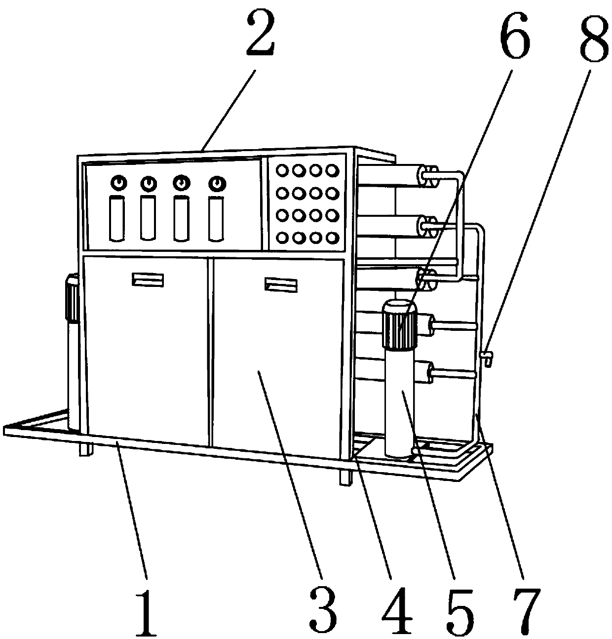 Extraction device for soybean protein concentrate