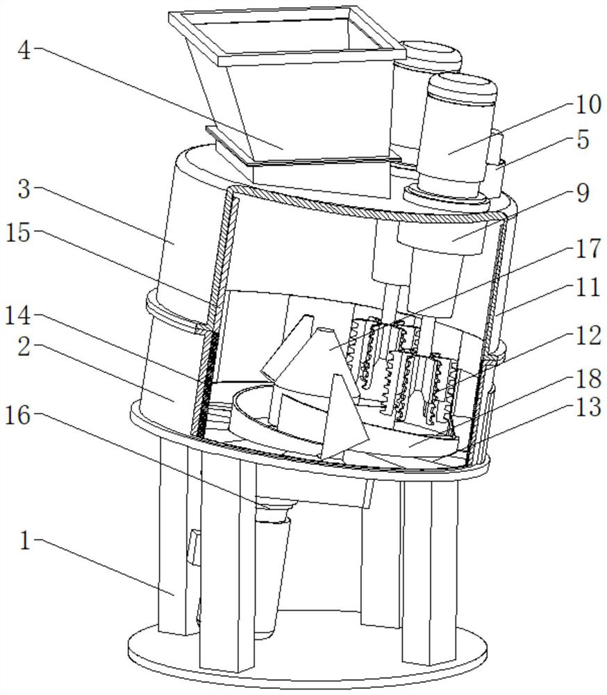 Novel efficient mixer with inclined fixed chassis