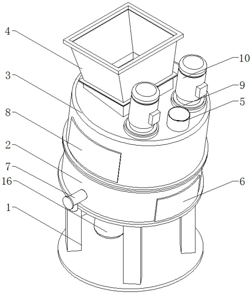 Novel efficient mixer with inclined fixed chassis