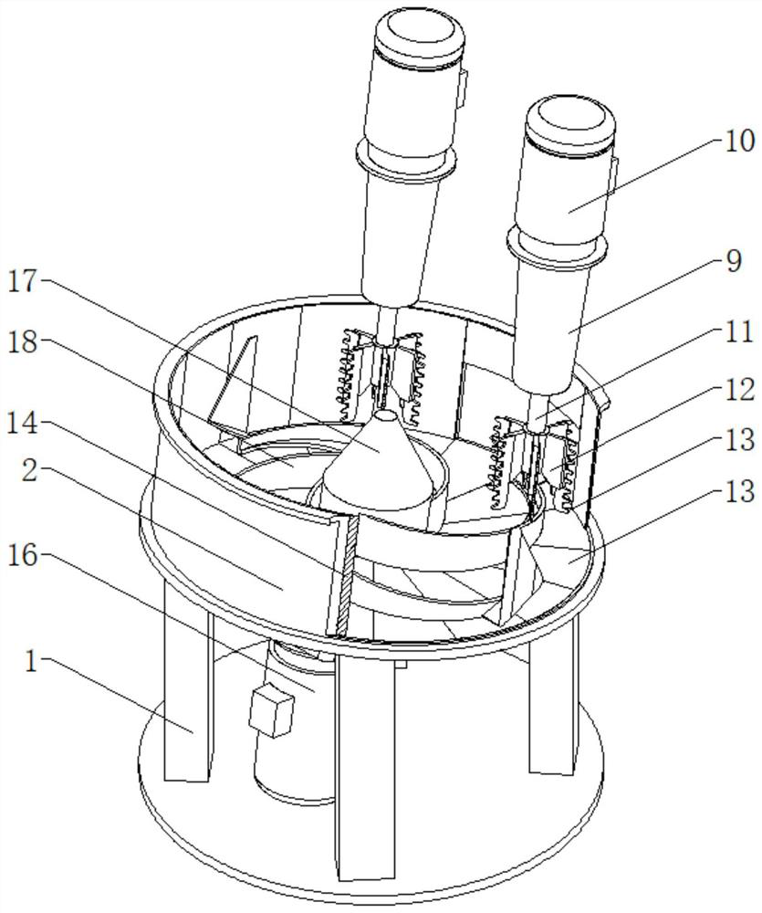 Novel efficient mixer with inclined fixed chassis