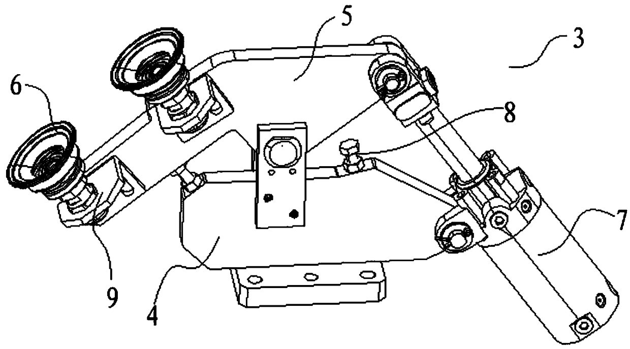 Automatic fastening table for engine hood