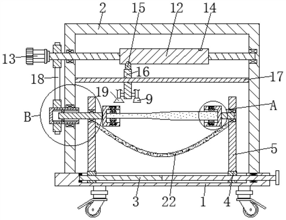 Surface paint spraying device for baseball bat processing