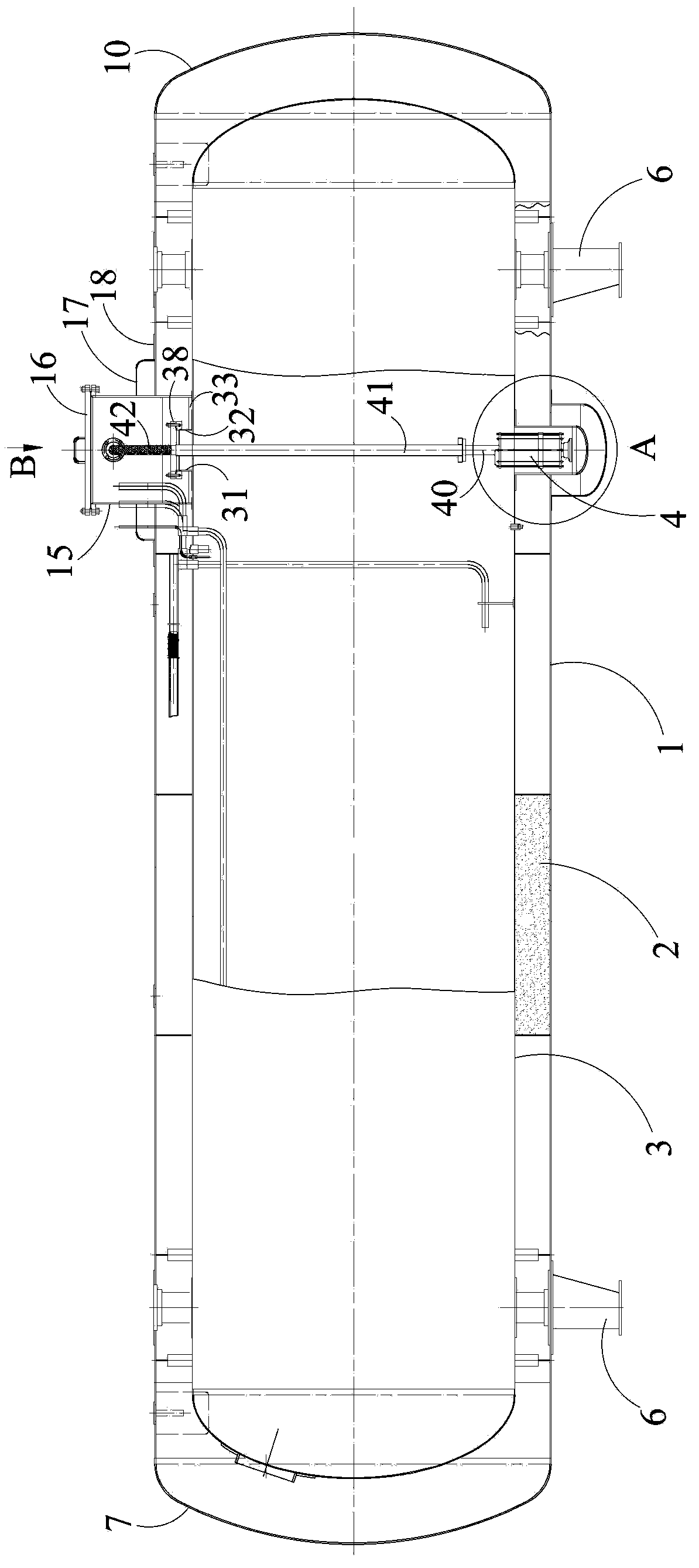 Horizontal double-layer buried storage tank