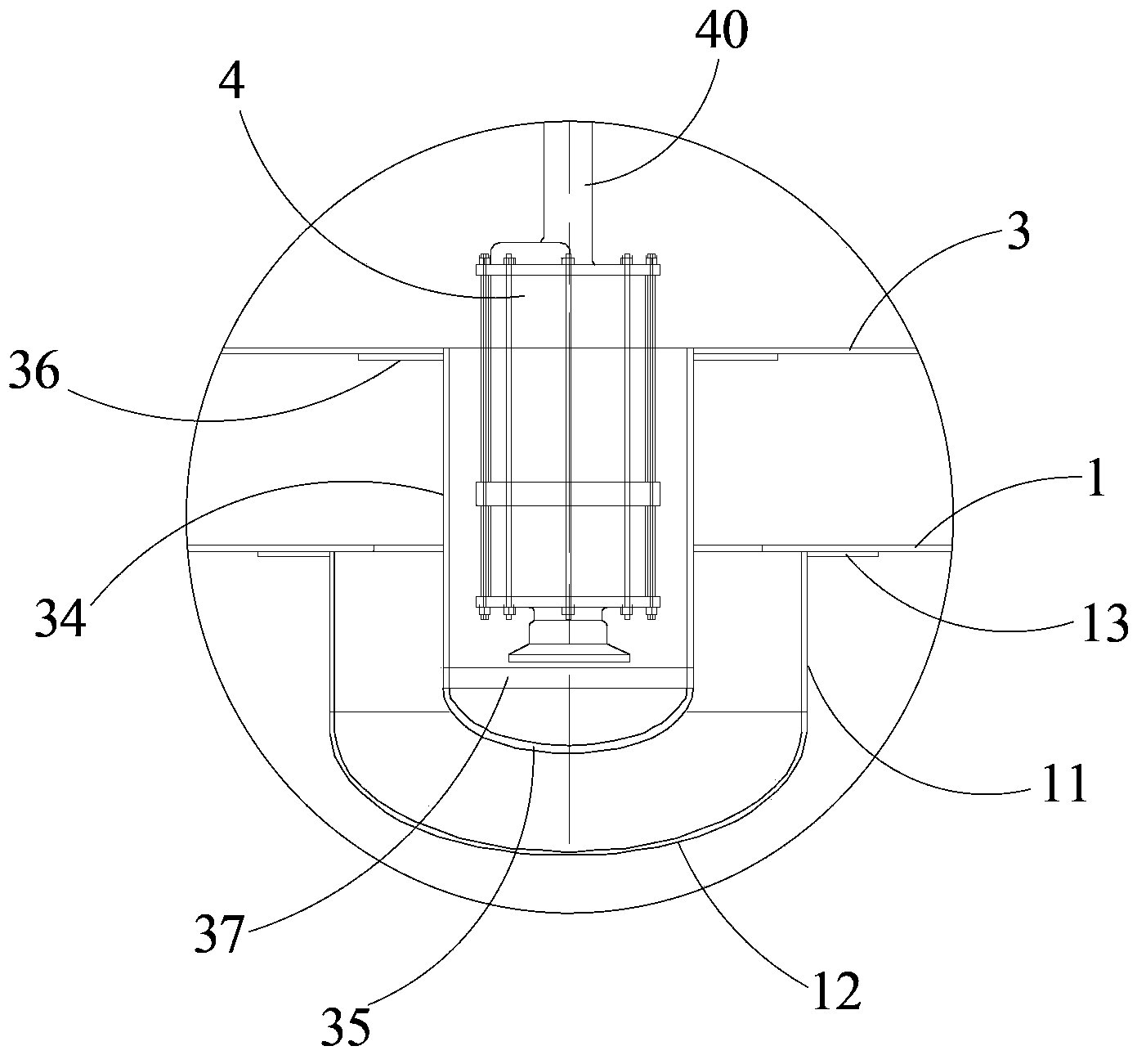 Horizontal double-layer buried storage tank