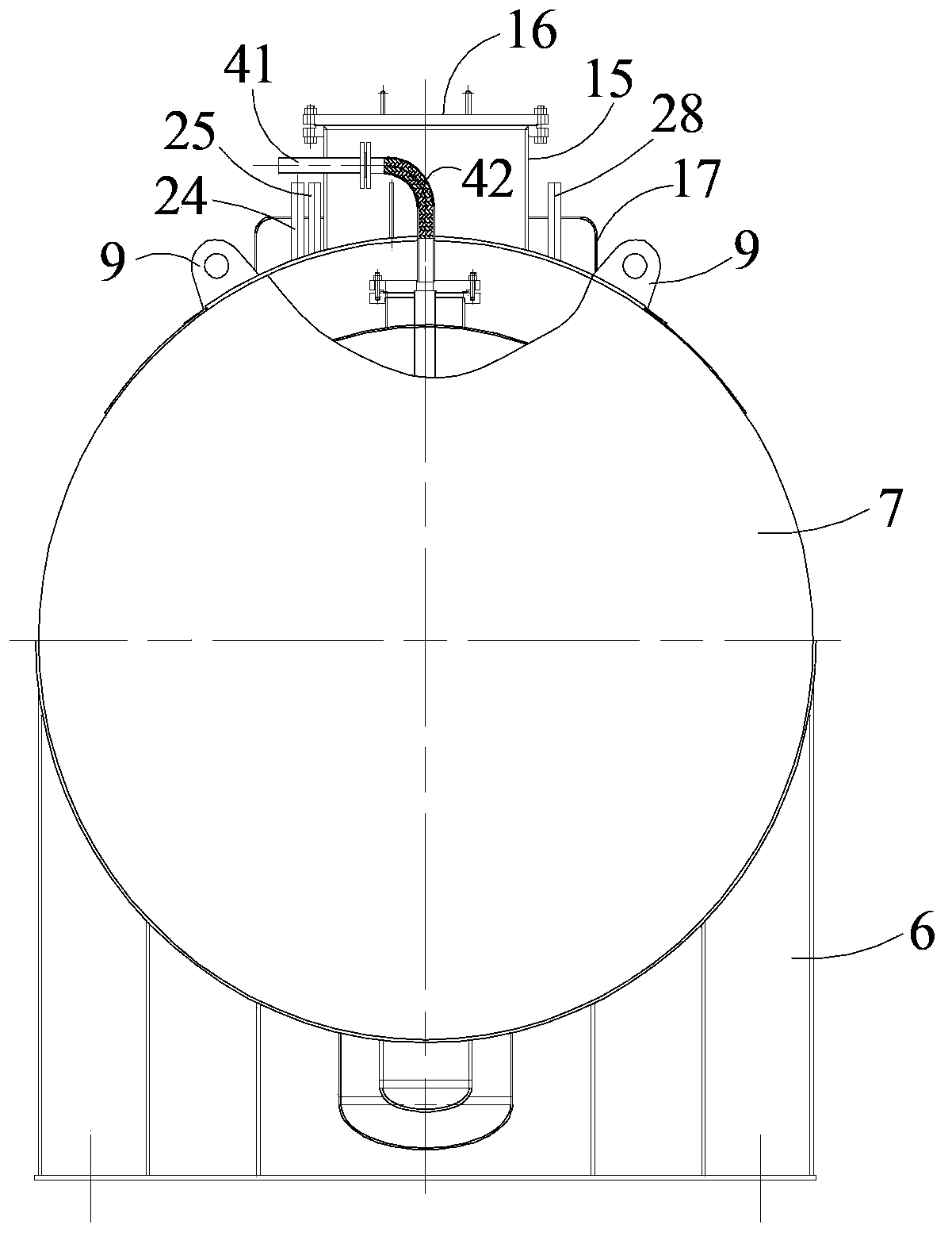 Horizontal double-layer buried storage tank