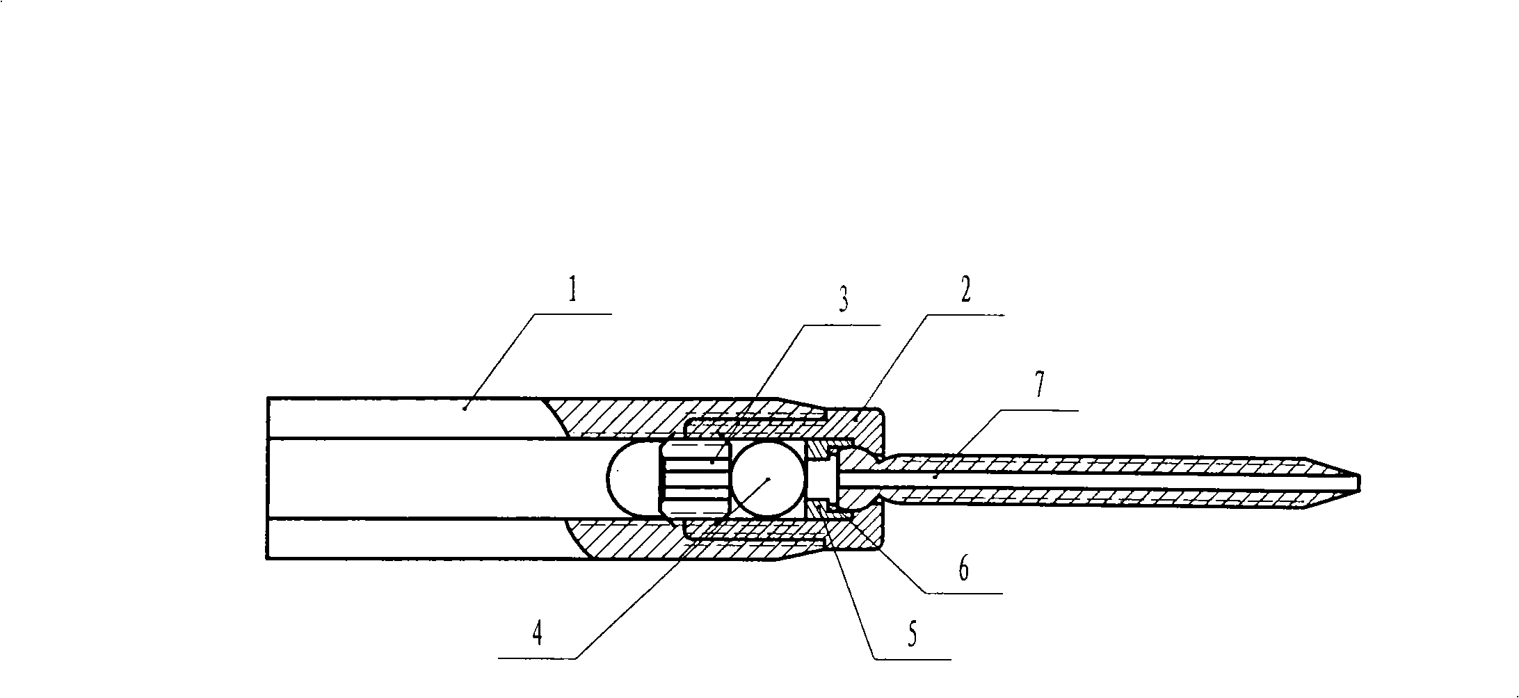 Double-groove channel-to-channel connection type percutaneous vertebral pedicle screw nail internal fixation system