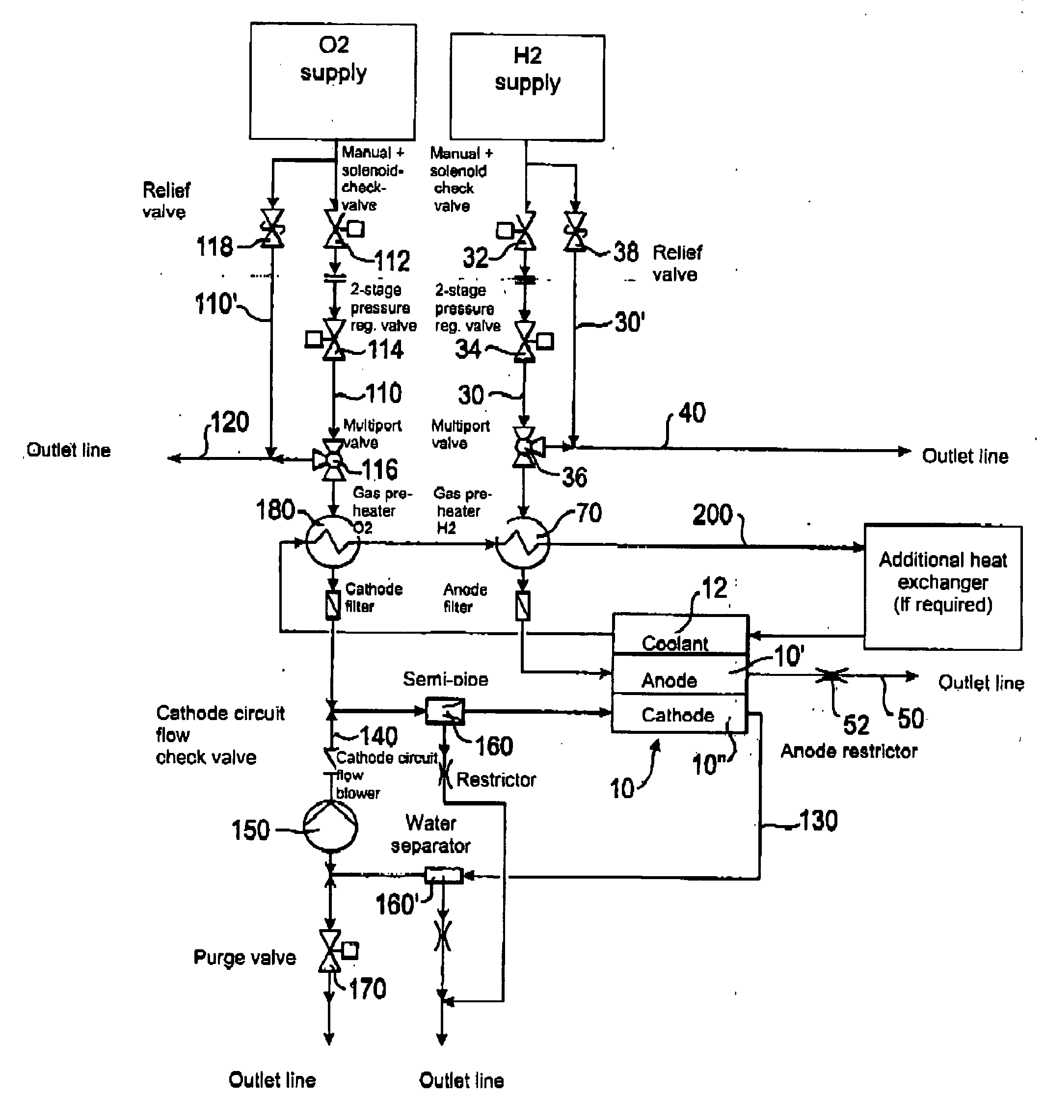 Aircraft having a fuel cell