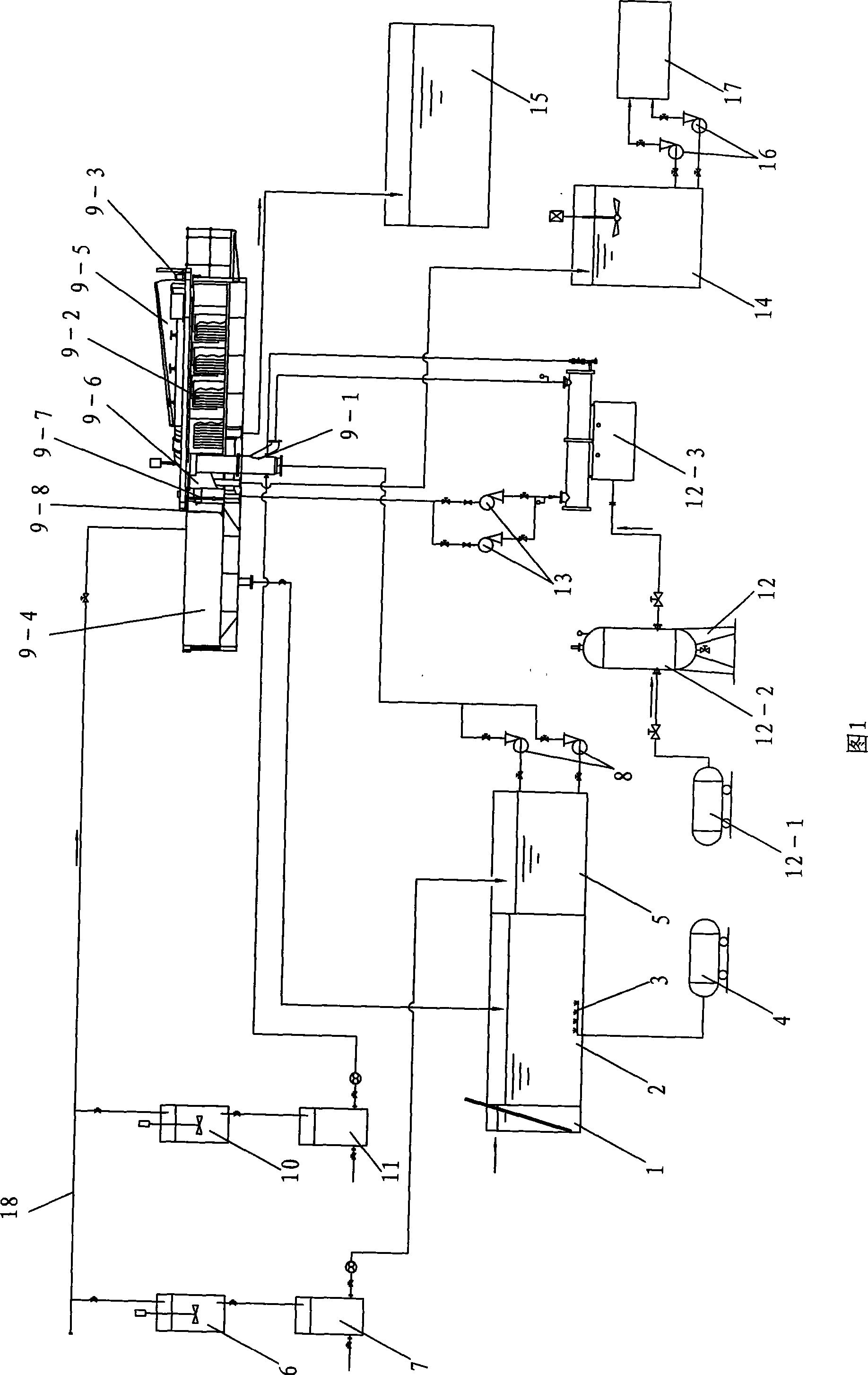 Glass fibre wastewater pretreatment method