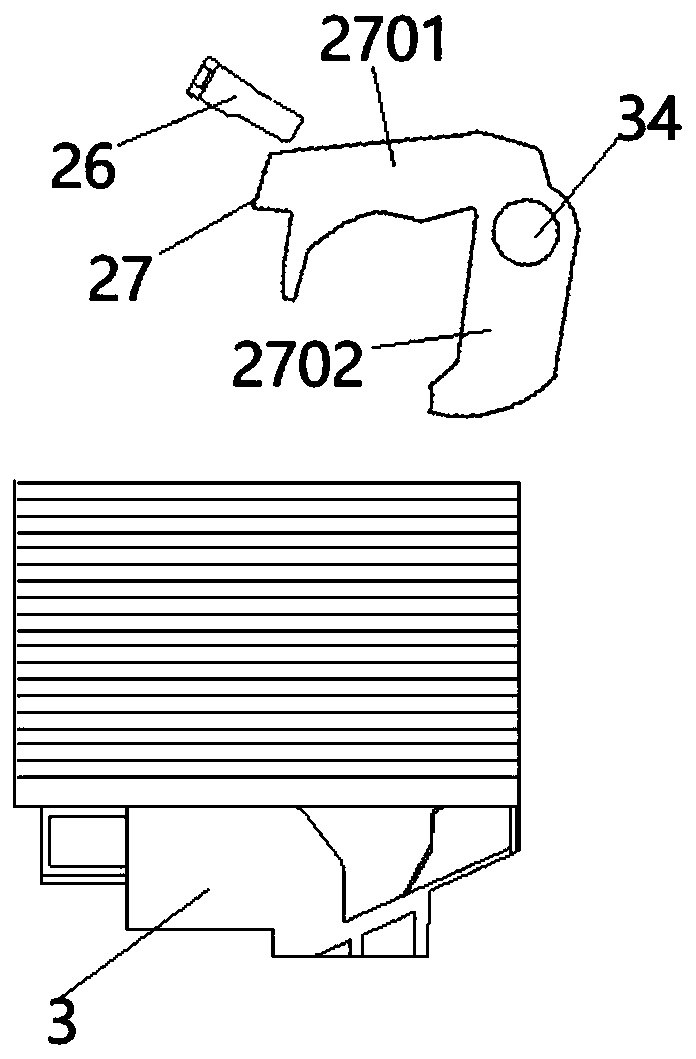 Paper money pushing and pressing mechanism and paper money depositing and withdrawing box