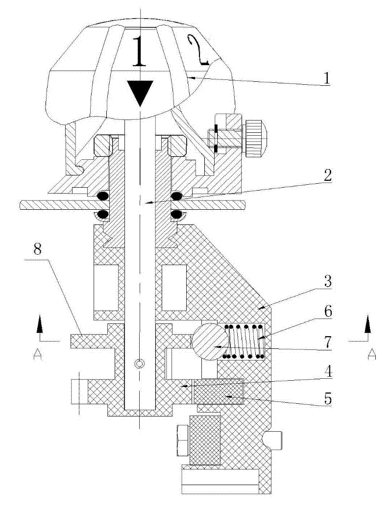 Bar-shaped no-excitation tap switch with gear positioning