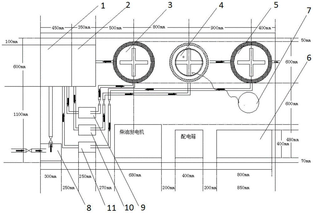 Removable rapid waste water treatment equipment