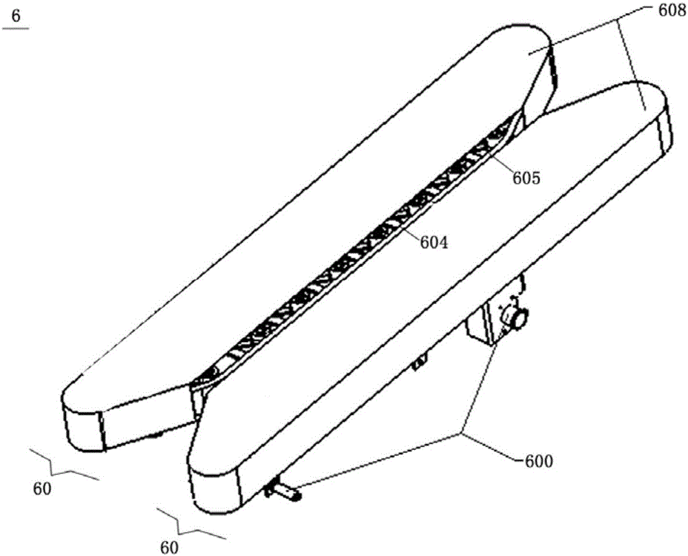 Conveying system of full-automatic crawler type Allium fistulosum harvester