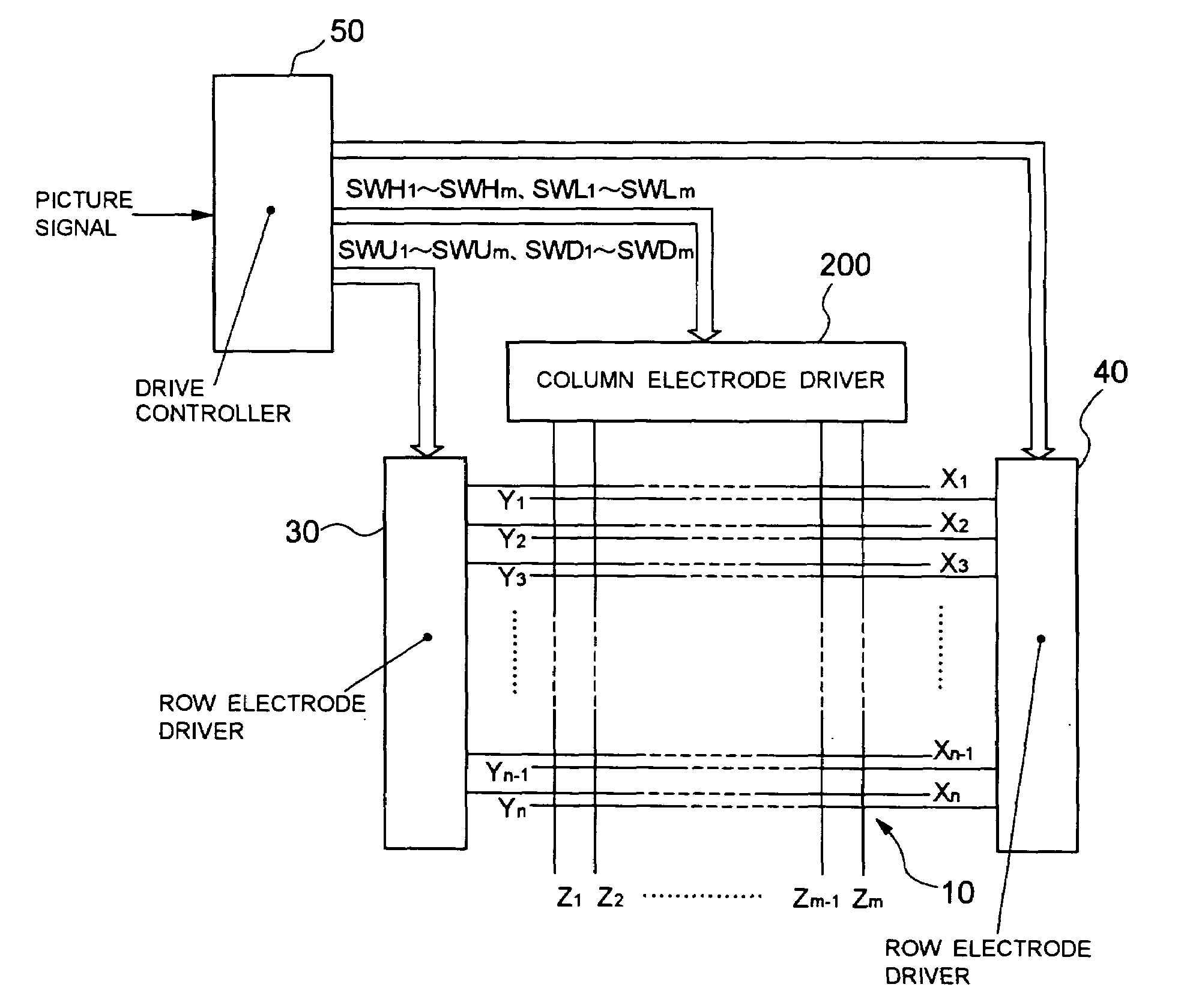 Driver device for driving capacitive light emitting elements