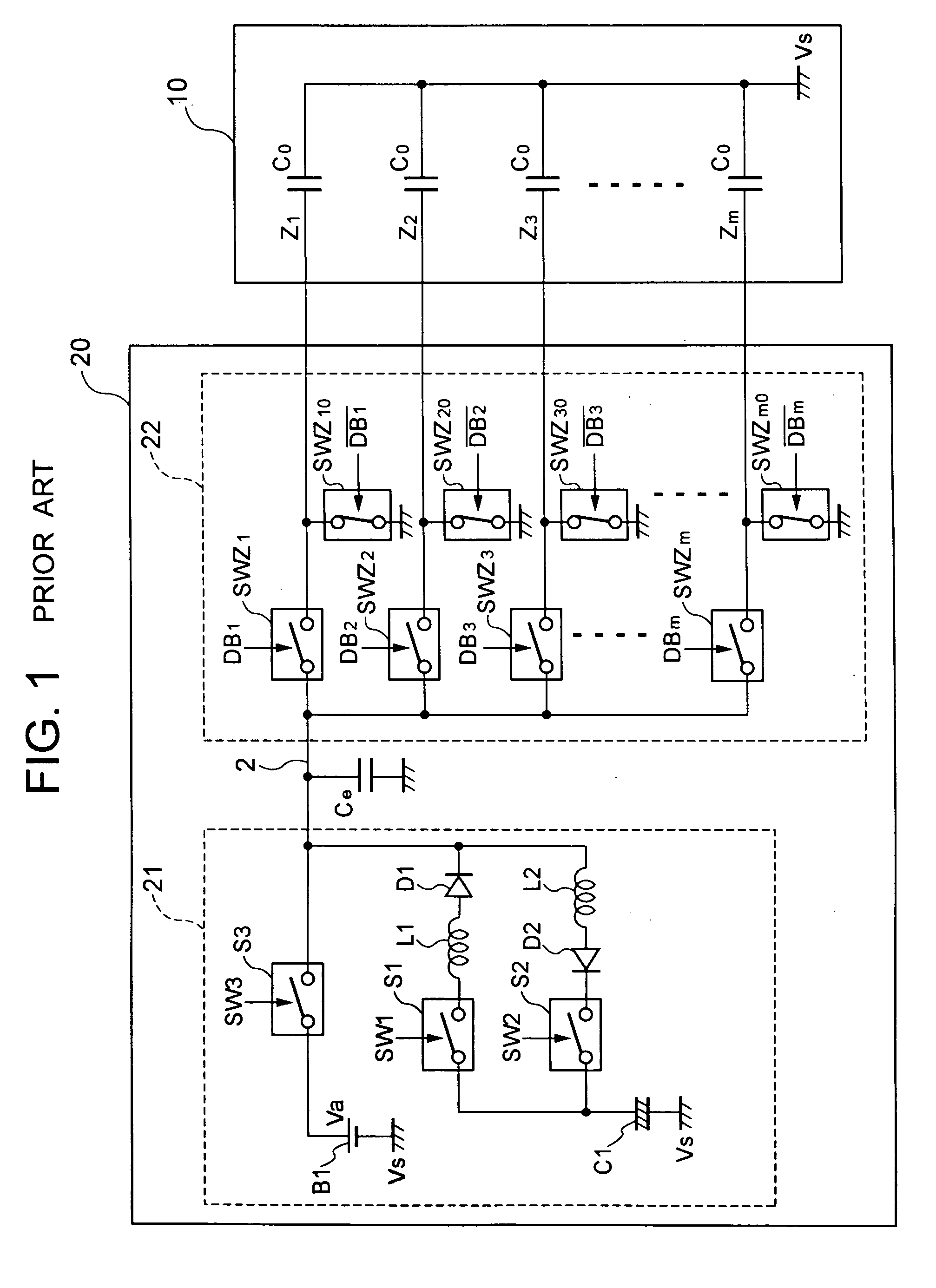 Driver device for driving capacitive light emitting elements