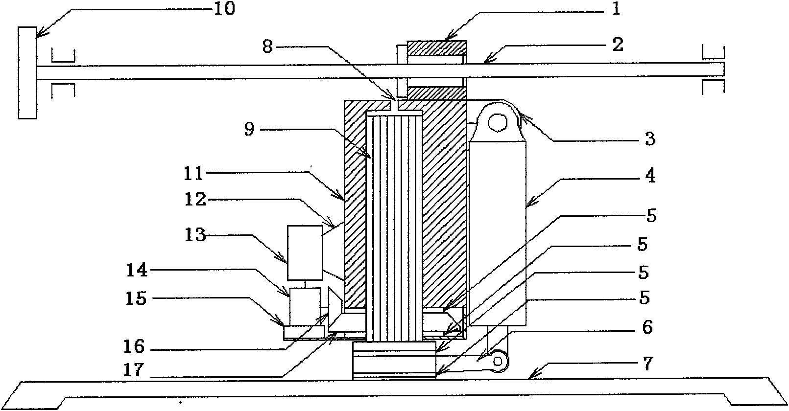 Fully automatic direction changing method for vehicle and device used thereof