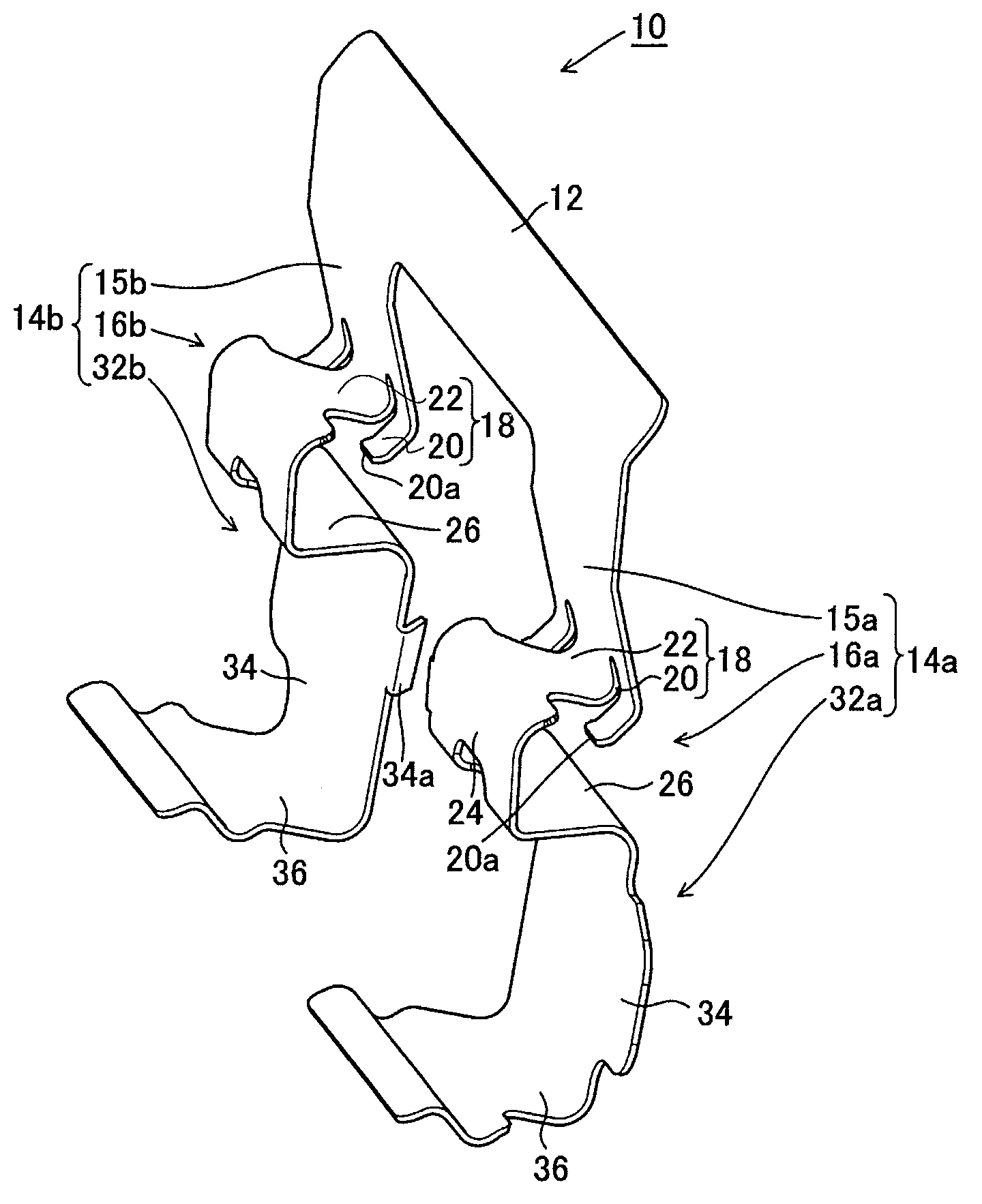 Pad clip for disc brake apparatus