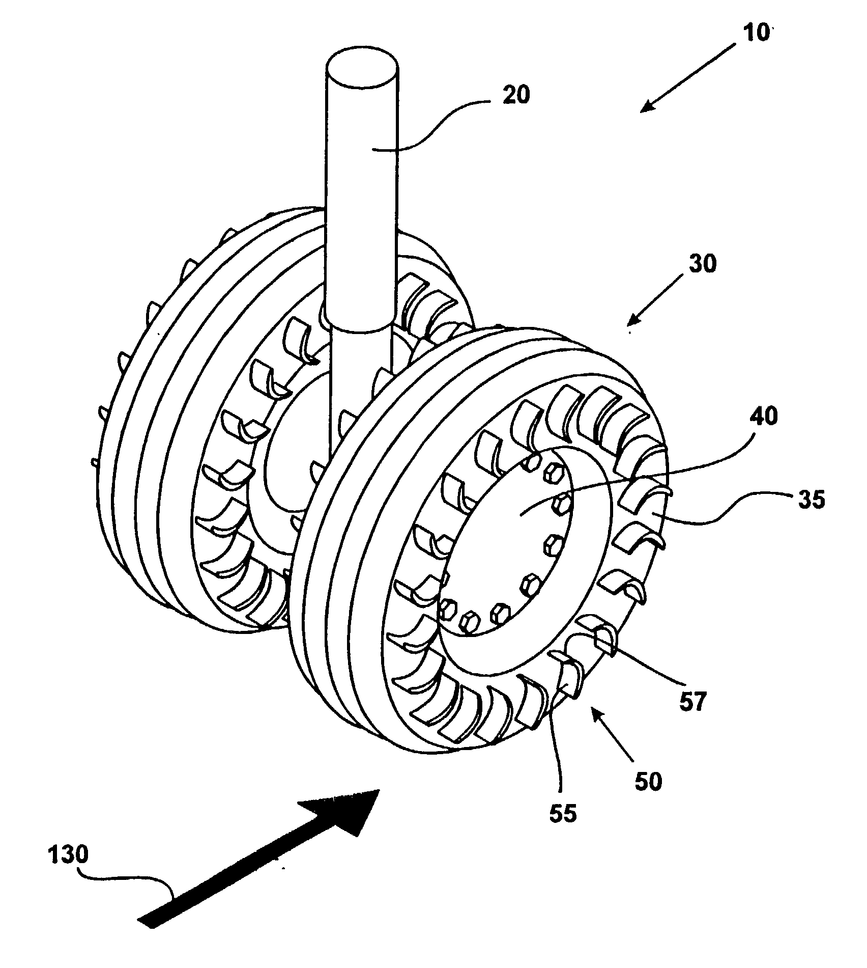 Aircraft wheels having vanes