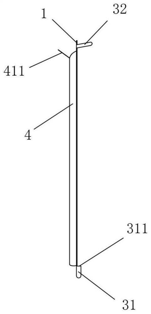 Thoracic wall sinus tract guide device for thoracic closed drainage