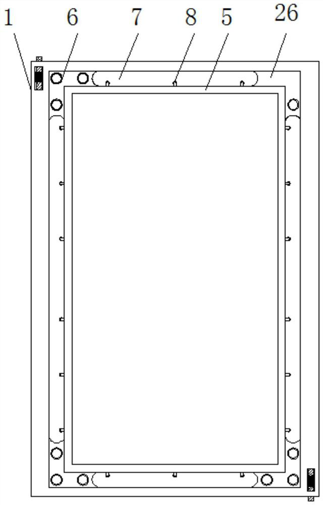 Indoor fabricated glass partition wall structure with heat preservation and buffering functions