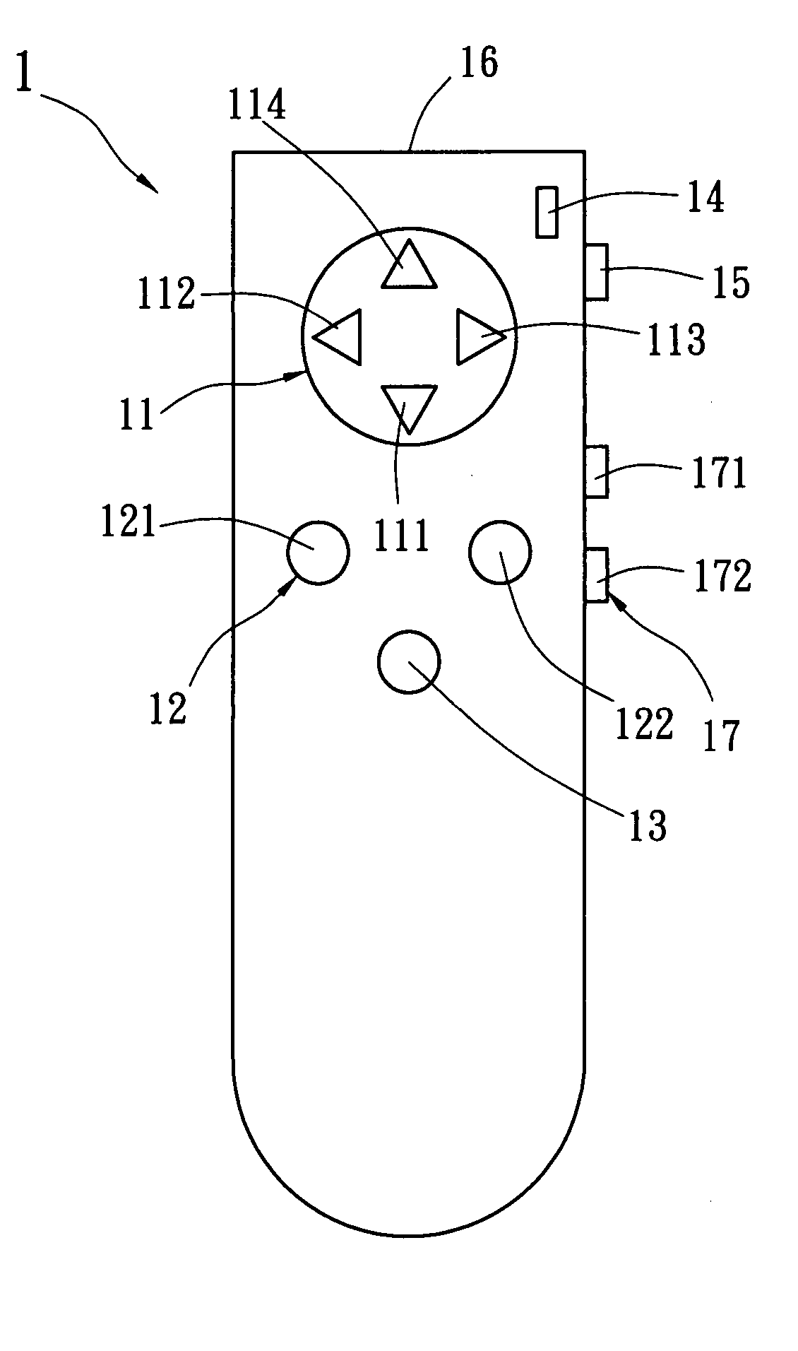 Portable presentation operating device