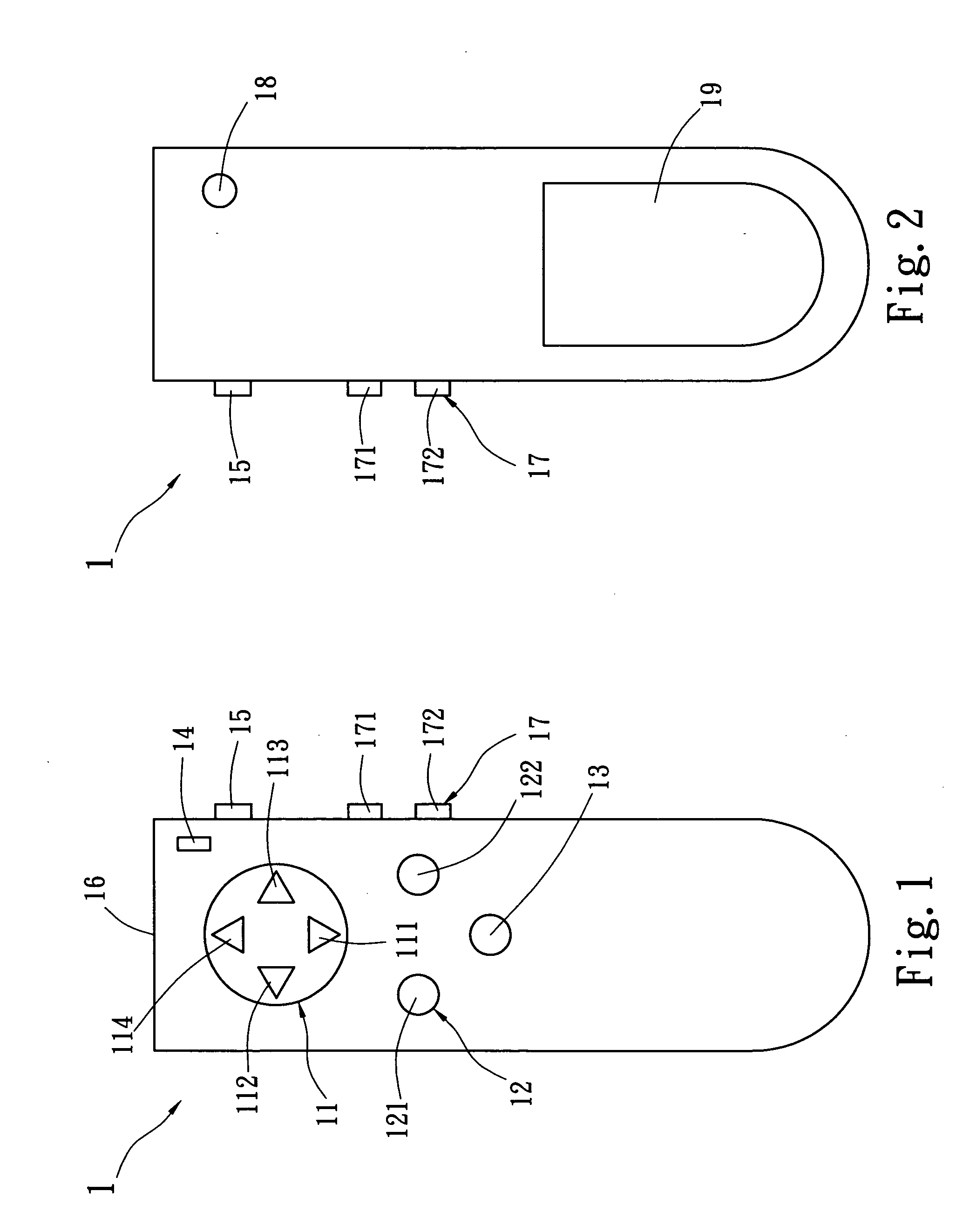 Portable presentation operating device