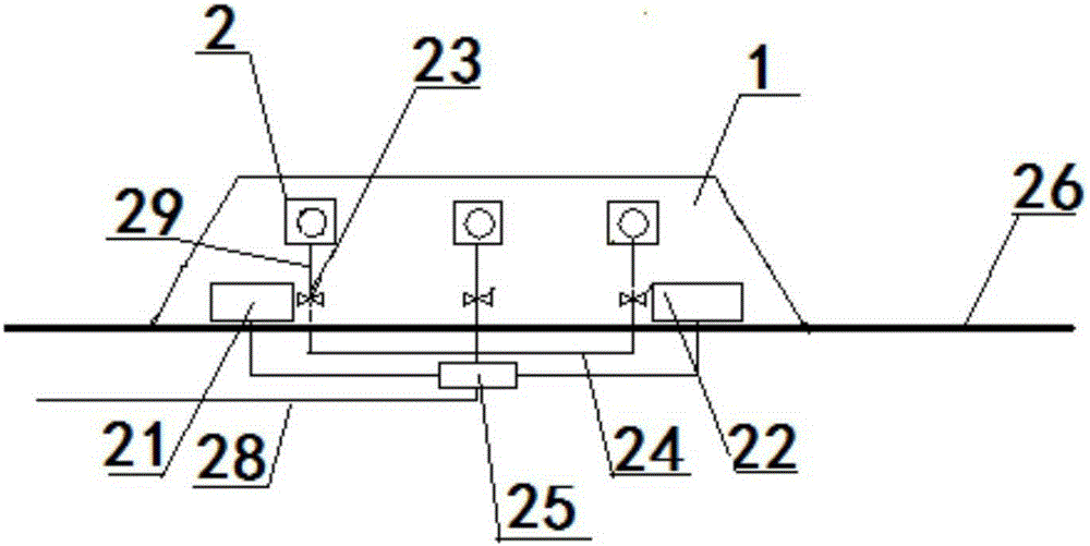 Evaporation and cooling spraying system applicable to open parking lot and monitoring station