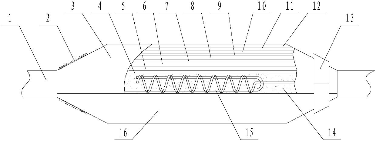 Shock absorption cable connector for high-voltage cable