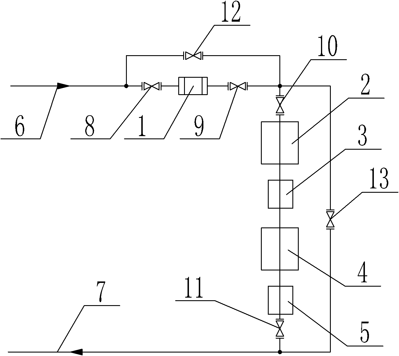 Method and device for precisely processing nuclear power station condensation water