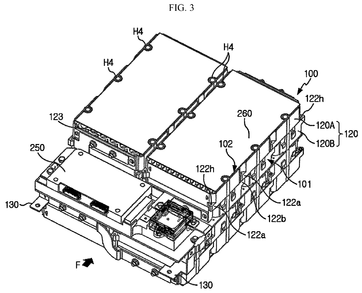 Battery pack including pack housing