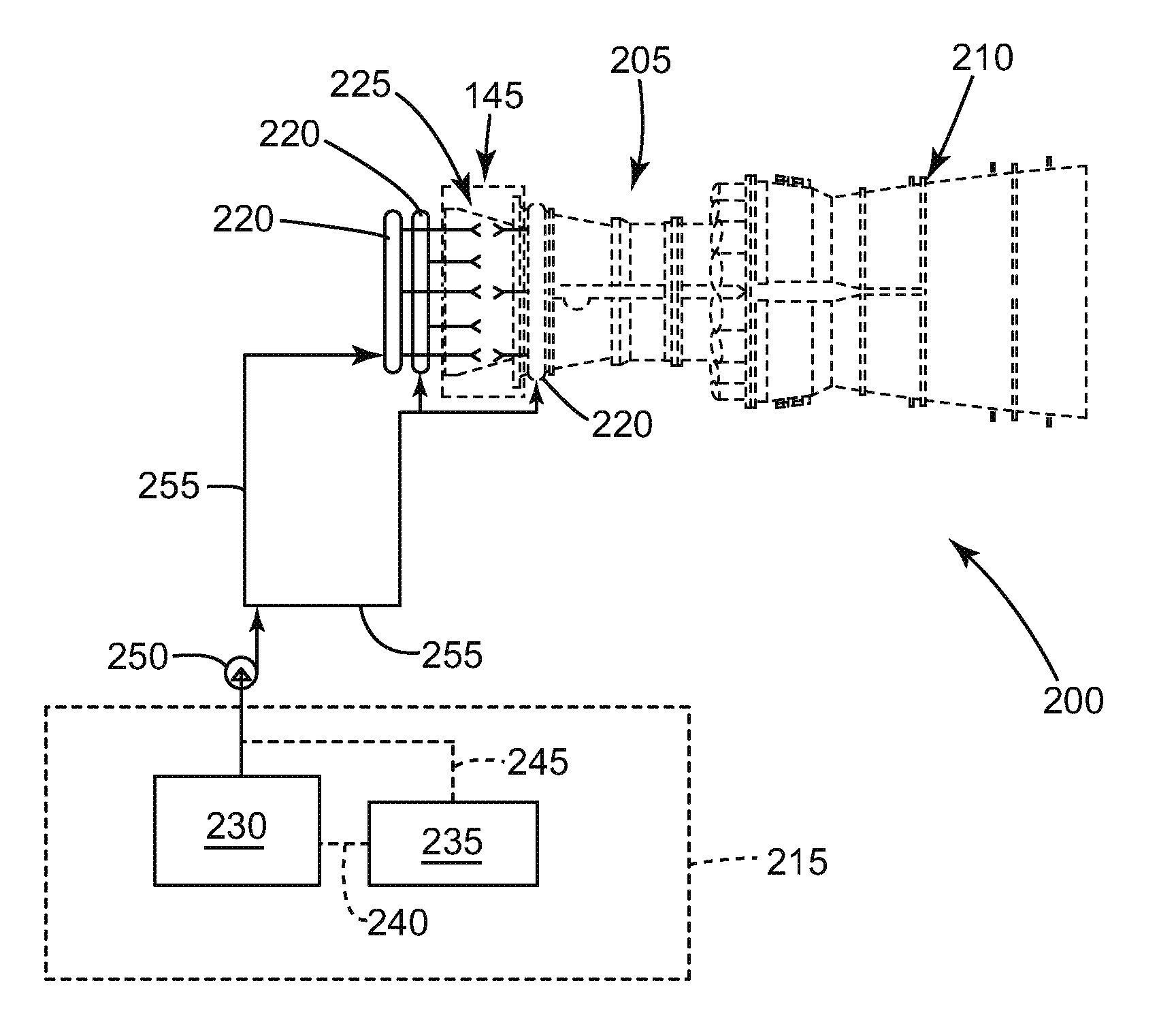 System for reducing deposits on a compressor