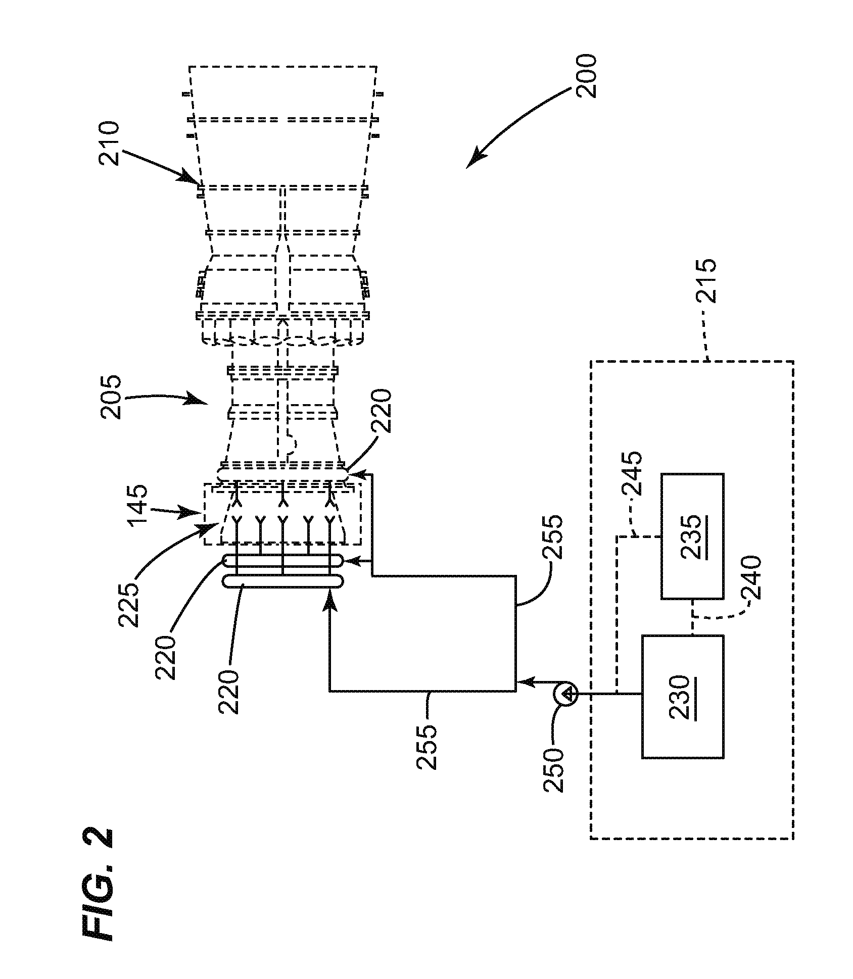 System for reducing deposits on a compressor