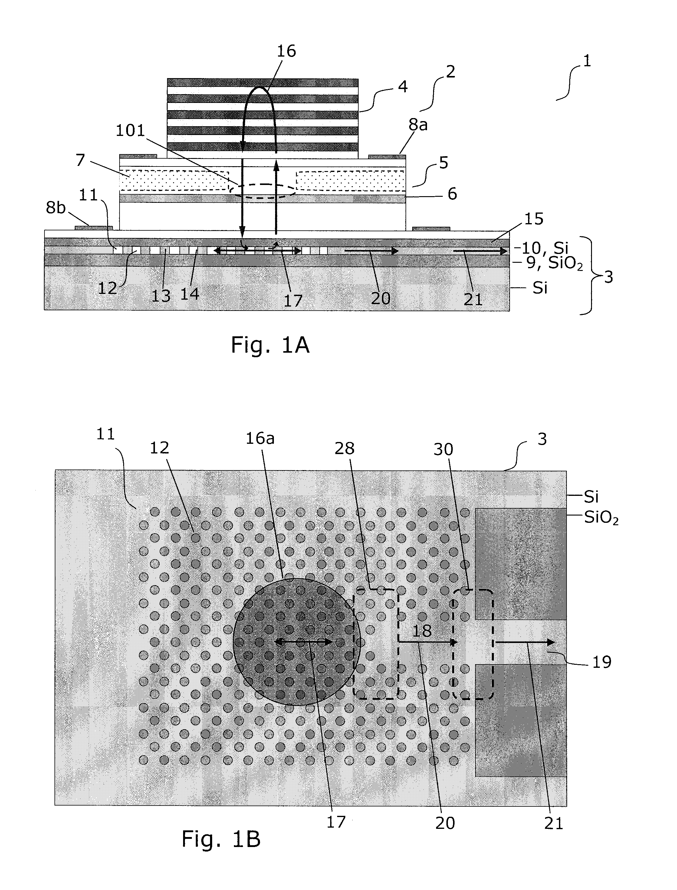 Hybrid vertical-cavity laser