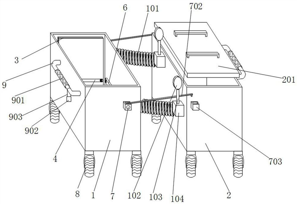 A device for transporting surgical instruments